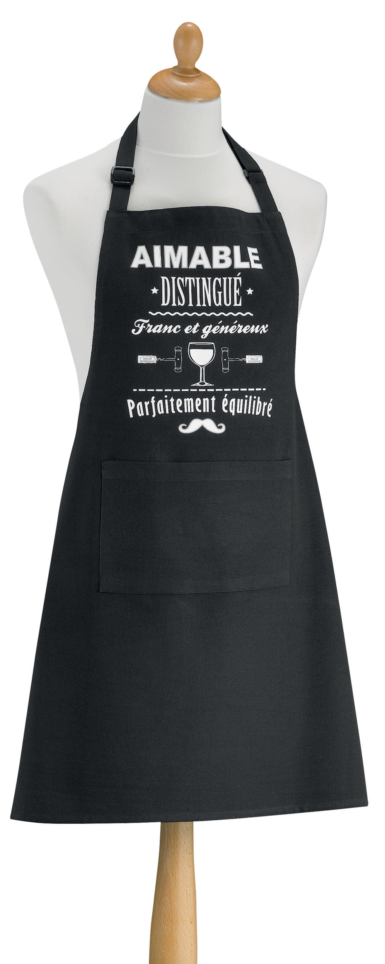 Tablier de cuisine Aimable et distingu recycl Noir 72 x 90