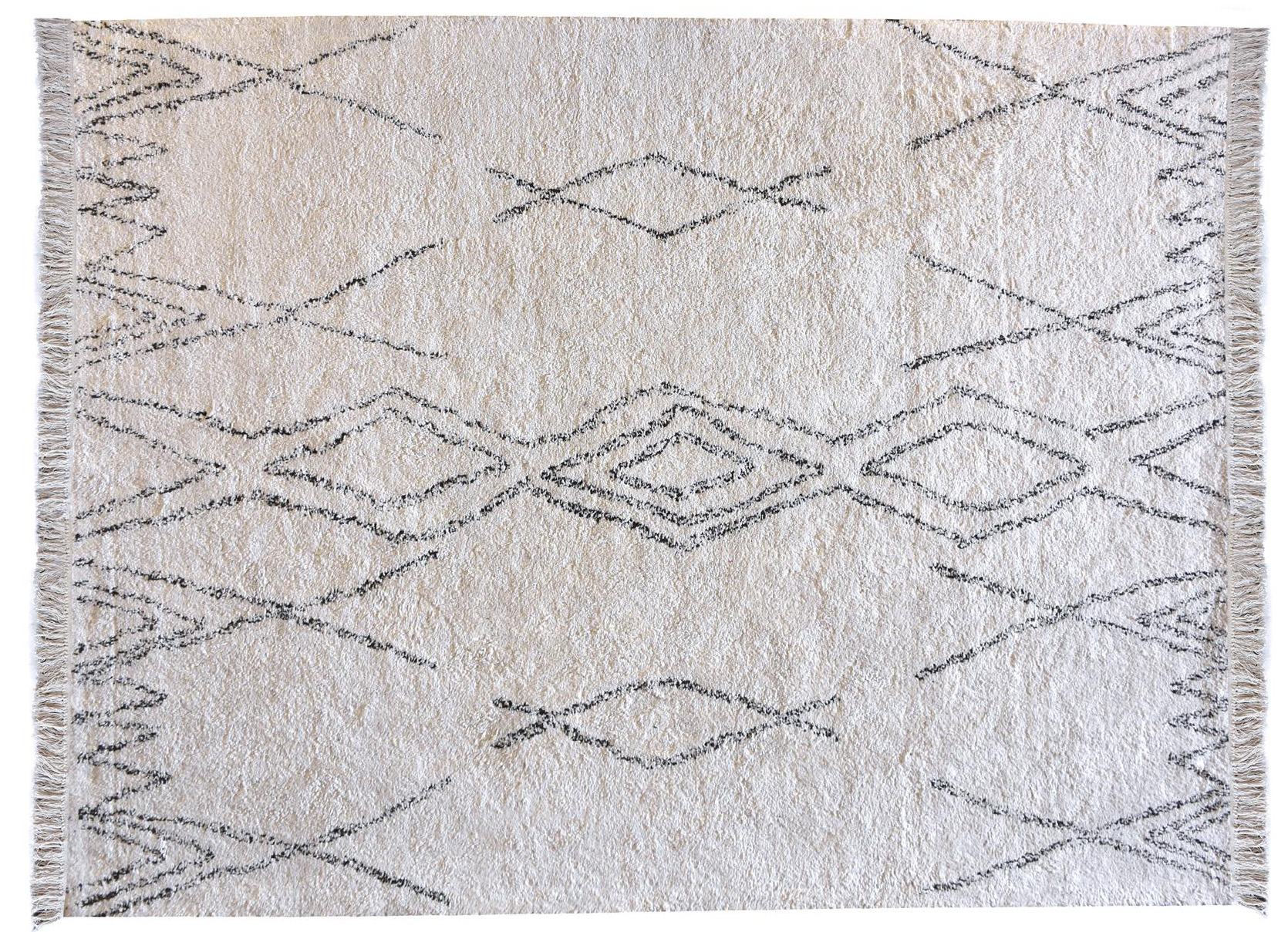 Tapis Crimble Ivoire/charbon 160 x 230