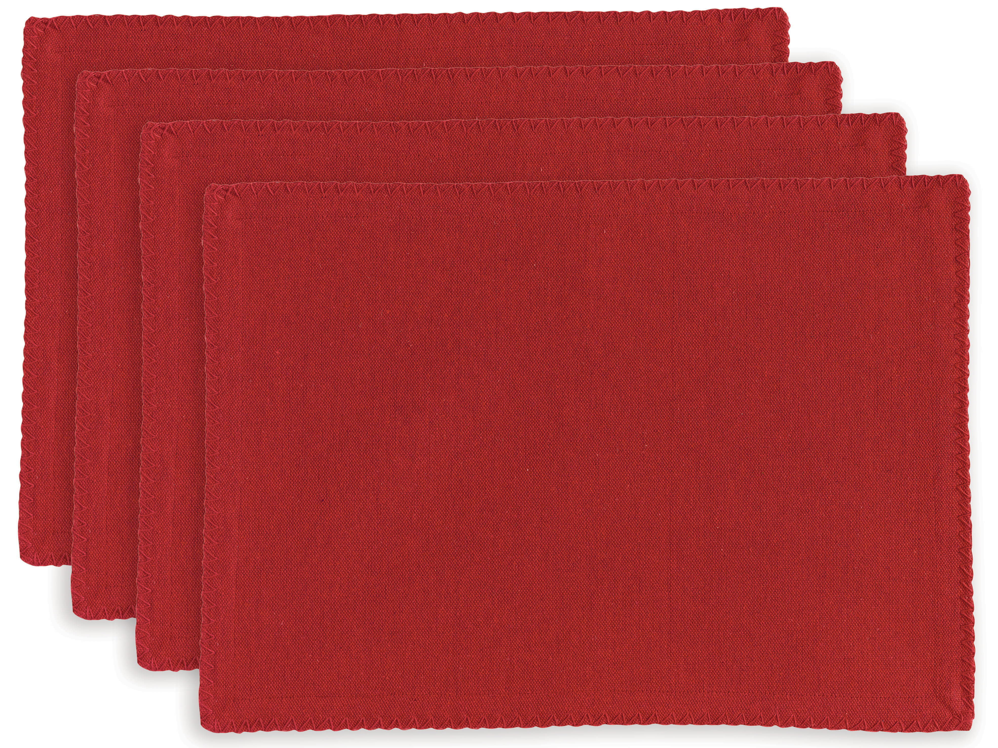 Lot de 4 sets de table recycls Delia Tango 33 x 45