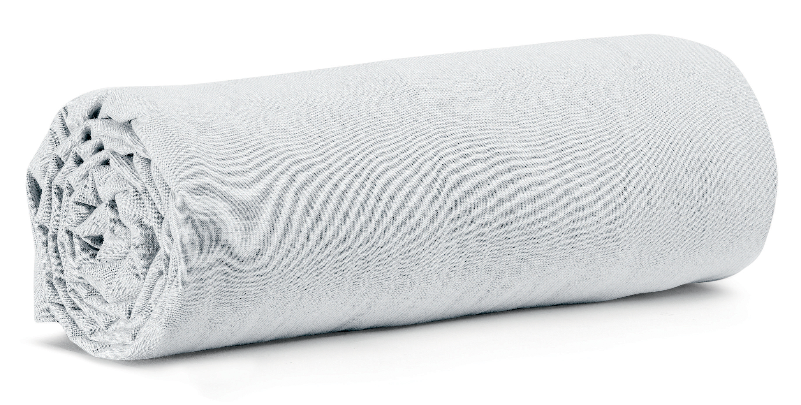 Drap housse Calita Blanc 140x190 bonnet 30 cm