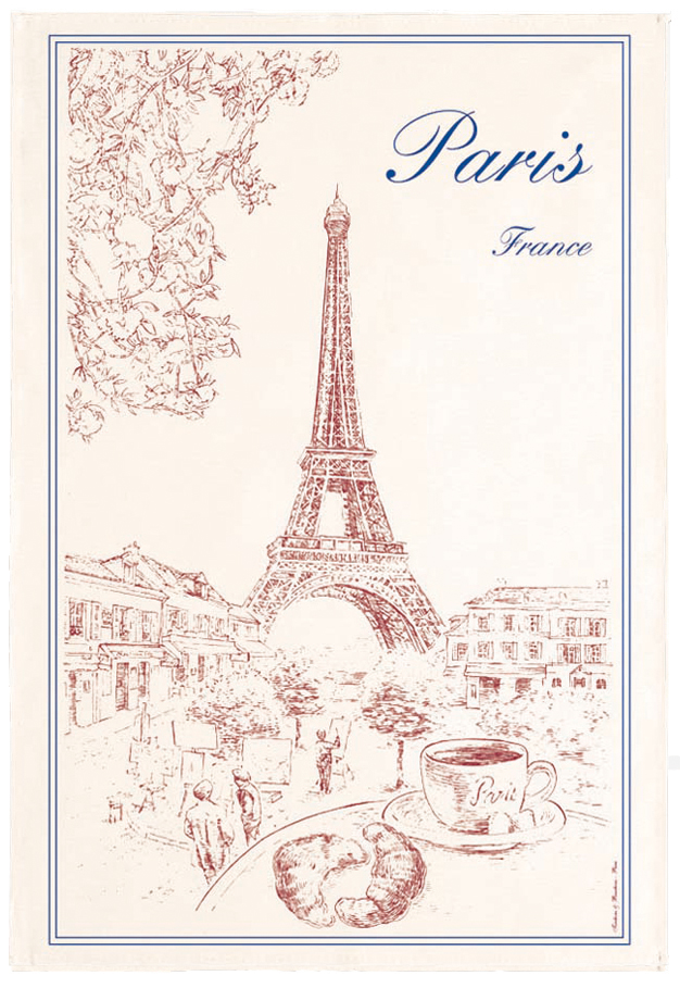 Torchon Tour Eiffel Ecru 72 X 48